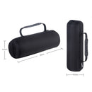 Hard PU Leather Portable Zipper Bluetooth Speaker Protective Case Shoulder Bag for JBL Charge 3 Bluetooth Speaker(Black)