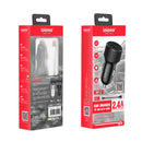 ipipoo XP-2 Dual USB Car Fast Charging Charger with Android Line(White)