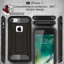 For iPhone 8 & 7 Tough Armor TPU + PC Combination Case(Black)