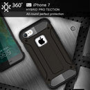 For iPhone 8 & 7 Tough Armor TPU + PC Combination Case(Black)