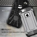 For iPhone 8 & 7 Tough Armor TPU + PC Combination Case(Grey)