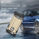 For iPhone 8 & 7 Tough Armor TPU + PC Combination Case(Gold)