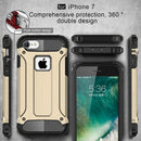 For iPhone 8 & 7 Tough Armor TPU + PC Combination Case(Gold)
