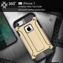 For iPhone 8 & 7 Tough Armor TPU + PC Combination Case(Gold)