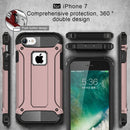 For iPhone 8 & 7 Tough Armor TPU + PC Combination Case(Rose Gold)
