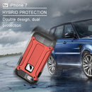 For iPhone 8 & 7 Tough Armor TPU + PC Combination Case(Red)