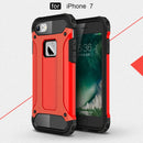 For iPhone 8 & 7 Tough Armor TPU + PC Combination Case(Red)