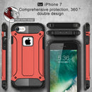 For iPhone 8 & 7 Tough Armor TPU + PC Combination Case(Red)