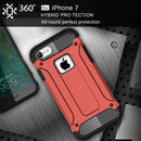For iPhone 8 & 7 Tough Armor TPU + PC Combination Case(Red)