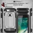 For iPhone 8 & 7 Tough Armor TPU + PC Combination Case(Silver)