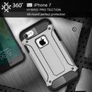 For iPhone 8 & 7 Tough Armor TPU + PC Combination Case(Silver)
