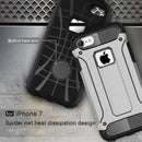 For iPhone 8 & 7 Tough Armor TPU + PC Combination Case(Silver)