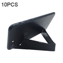 10 PCS V Shape Universal Mobile Phone Tablet Bracket Holder (Black)