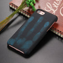 For iPhone 8 & 7 Heat Sensitive Phone Case Silicone Protective Case Back Cover(Black)