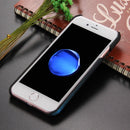 For iPhone 8 & 7 Heat Sensitive Phone Case Silicone Protective Case Back Cover(Black)