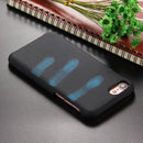 For iPhone 8 & 7 Heat Sensitive Phone Case Silicone Protective Case Back Cover(Black)