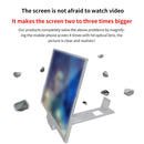 F3 14 inch Radiation Protection Universal Mobile Phone Screen Amplifier 3D HD Video Amplifier with Stand(Black)