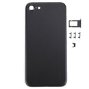 5 in 1 for iPhone 7 (Back Cover + Card Tray + Volume Control Key + Power Button + Mute Switch Vibrator Key) Full Assembly Housing Cover(Black)