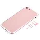 5 in 1 for iPhone 7 (Back Cover + Card Tray + Volume Control Key + Power Button + Mute Switch Vibrator Key) Full Assembly Housing Cover(Rose Gold)