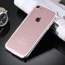 For iPhone 8 & 7 TPU + Aluminum Alloy Bumper Frame(Silver)