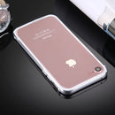 For iPhone 8 & 7 TPU + Aluminum Alloy Bumper Frame(Silver)