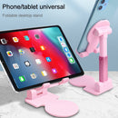 Universal Portable Folding Desktop Holder Bracket for Mobile Phone Tablet (Pink)