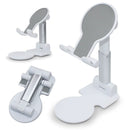 Universal Portable Folding Desktop Holder Bracket for Mobile Phone Tablet (White)