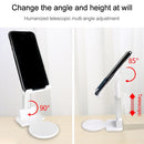 Universal Portable Folding Desktop Holder Bracket for Mobile Phone Tablet (White)