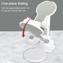 Universal Portable Folding Desktop Holder Bracket for Mobile Phone Tablet (White)