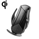 Q2 15W Universal Rotation Infrared Induction Magnetic Car Wireless Charging Mobile Phone Holder with Micro USB + 8 Pin + Type-C / USB-C Magnetic Connector(Black)