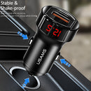 USAMS US-CC113 C19 42W Dual Ports Digital Car Charger