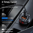 USAMS US-CC113 C19 42W Dual Ports Digital Car Charger