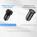 USAMS US-CC113 C19 42W Dual Ports Digital Car Charger