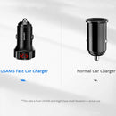 USAMS US-CC113 C19 42W Dual Ports Digital Car Charger
