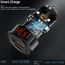 USAMS US-CC113 C19 42W Dual Ports Digital Car Charger
