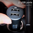 WK WP-C13 2.4A Warpath Dual USB Car Charger (White)