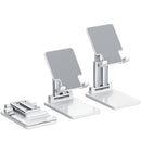 CCT7 Universal Portable Folding Desktop Holder Bracket for Mobile Phone Tablet(White)