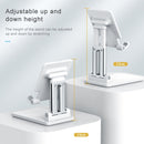 CCT7 Universal Portable Folding Desktop Holder Bracket for Mobile Phone Tablet(White)