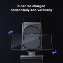 NILLKIN 2 in 1 15W PoweHold Mini Vertical Foldable Detachable Wireless Charger Mobile Phone Holder (Dark Gray)