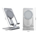 NILLKIN 2 in 1 15W PoweHold Mini Vertical Foldable Detachable Wireless Charger Mobile Phone Holder (Silver)