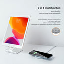 NILLKIN 2 in 1 15W PoweHold Mini Vertical Foldable Detachable Wireless Charger Mobile Phone Holder (Silver)