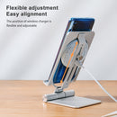 NILLKIN 2 in 1 15W PoweHold Mini Vertical Foldable Detachable Wireless Charger Mobile Phone Holder (Dark Gray)