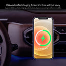 X19 Magsafe Car Air Outlet Vent Mount Clamp Holder 15W Fast Charging Qi Magnetic Wireless Charger For iPhone 12 Series