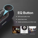 HOPESTAR A6X TWS Portable Outdoor Bluetooth Speaker with Colorful Music Lights, Support Power Bank & Hands-free Call & U Disk & TF Card & 3.5mm AUX(Black)