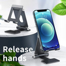 R-JUST SJ13 I-Shape Folding Portable Aluminum Alloy Mobile Phone Holder