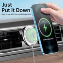 R-JUST CZ01 MagSafe Wireless Charging Car Holder (Silver)