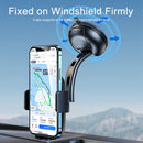 USAMS ZJ063 Car Center Console Retractable Phone Holder for 4.7-7.2 inch Mobile Phones (Black)
