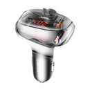 USAMS CC143 C25 50W Dual USB + Type-C 3 Ports Digital Display Wireless FM Car Charger (Black)