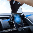 WIWU CH-307 15W Car Mobile Phone Fast Charging Wireless Charger Holder (Black)