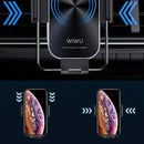 WIWU CH-307 15W Car Mobile Phone Fast Charging Wireless Charger Holder (Black)